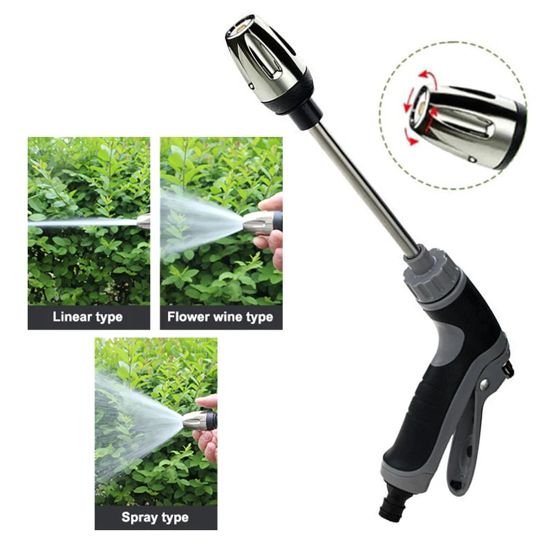 High Pressure Car Wash Water Gun Garden Water Pipe Nozzle Multifunctional Watering Tool Powerful Cleaning For Cars And Gardens Oasis Select