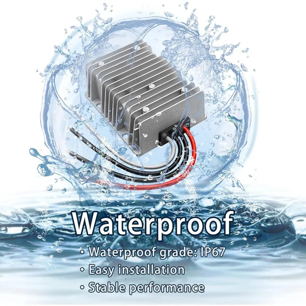 DC 12V Step up to 48V 8A-25A Converter Voltage Converter 48Volt Regulator Waterproof DC/DC Boost Transformer Power Supply Oasis Select