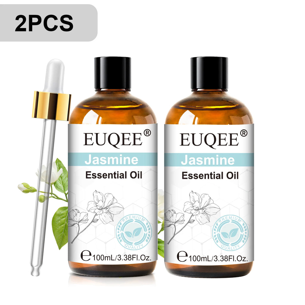 EUQEE 100ml Essential Oil for Diffuser – Lavender, Rose & More