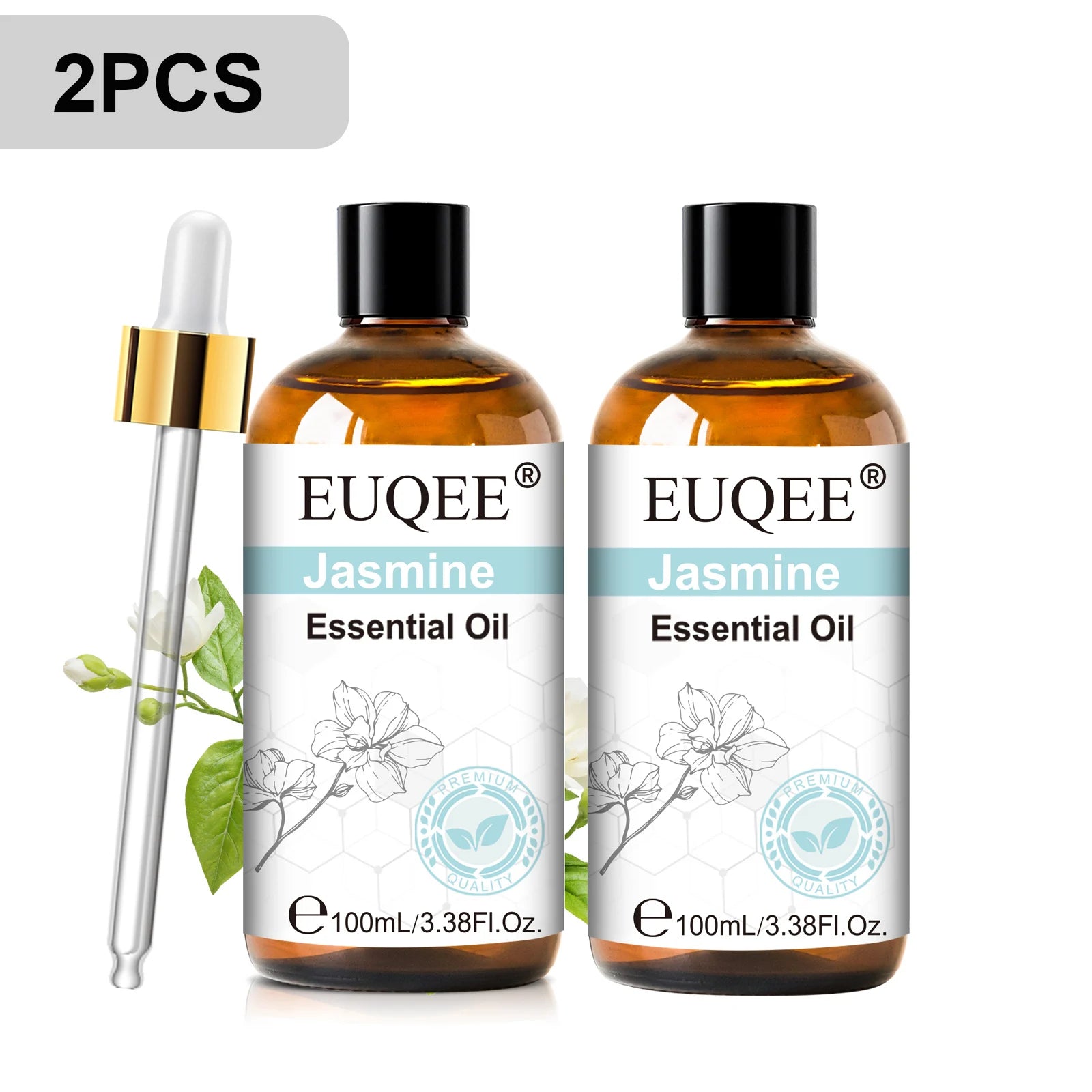 EUQEE 100ml Essential Oil for Diffuser – Lavender, Rose & More