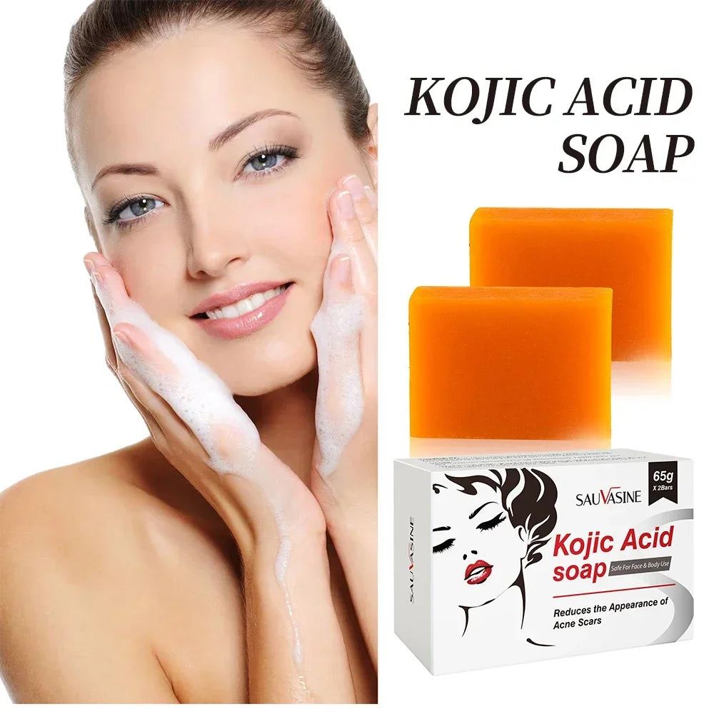 Kojic Acid Brightening Soap – Face & Body Bar | 2-Pack
