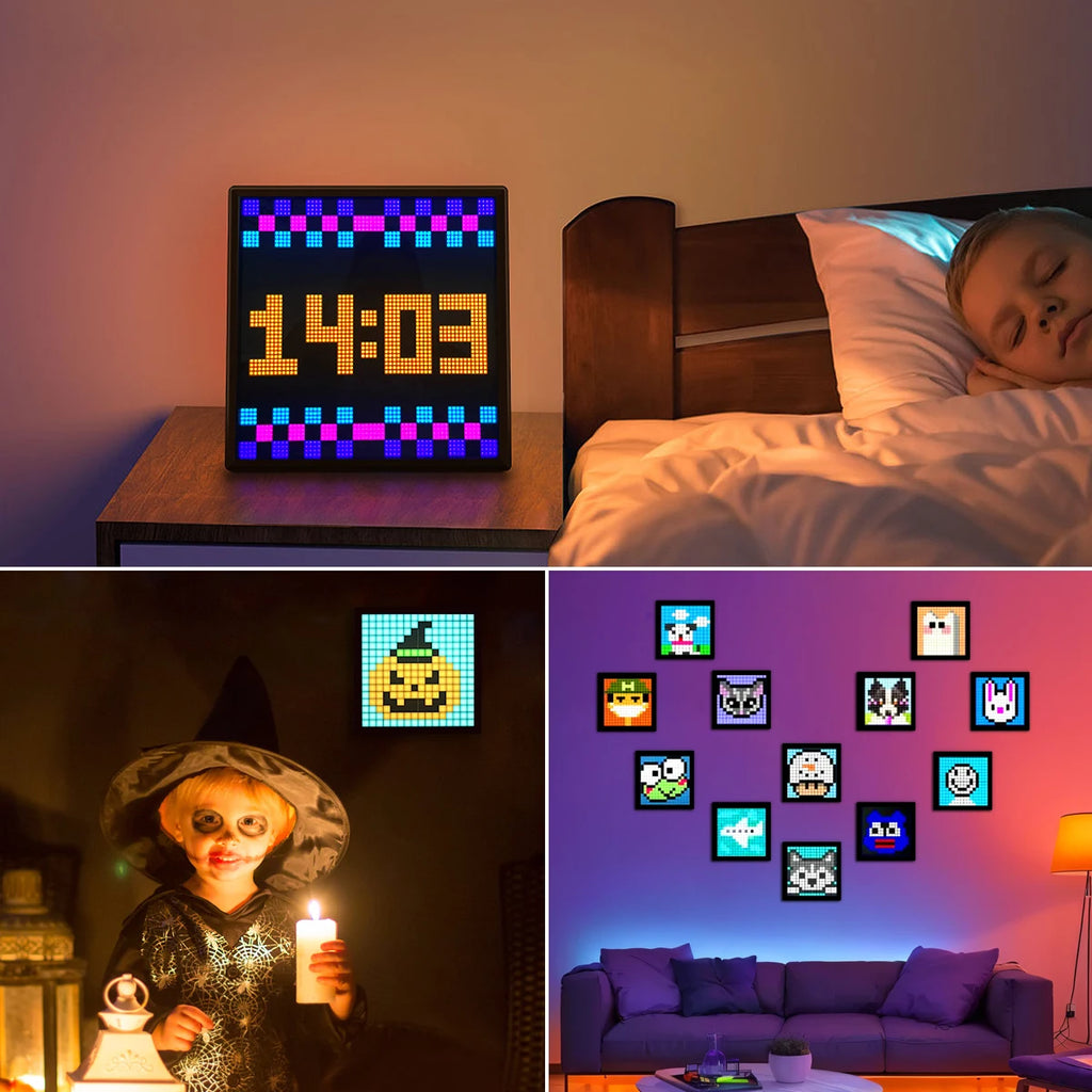 Programmable Pixel Art Display Bluetooth APP Control Creative Pixel Screen 32x32 Advertising Light 5V USB RGB LED Matrix Panel Oasis Select