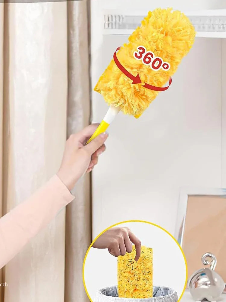 Single-sided 360 ° electrostatic precipitator for cleaning dust spider web cleaning disposable feather duster roof and desktop Oasis Select
