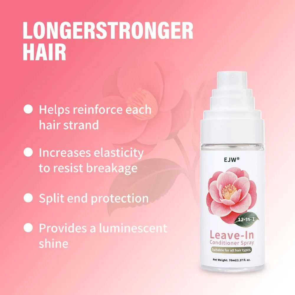 EJW Leave-In Conditioner Spray – Keratin Anti-Frizz Detangler Leave-In Conditioner Oasis Select