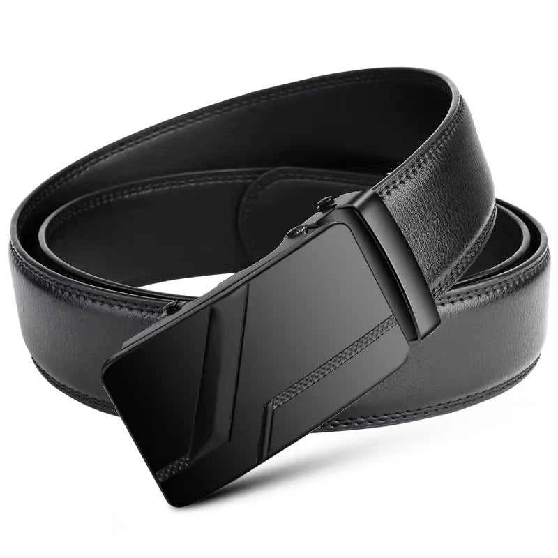 Men's quality belt, luxury belt, black men's automatic buckle, jeans men's belt, suit belt Oasis Select