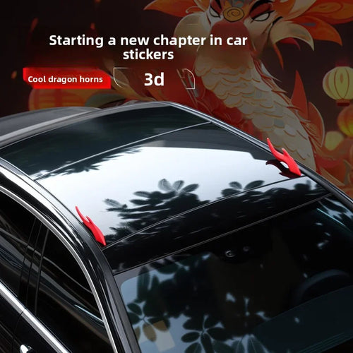 3D Dragon Horn Car Roof Decoration Sticker | SUV Truck Motorcycle Car Roof Ornament Oasis Select