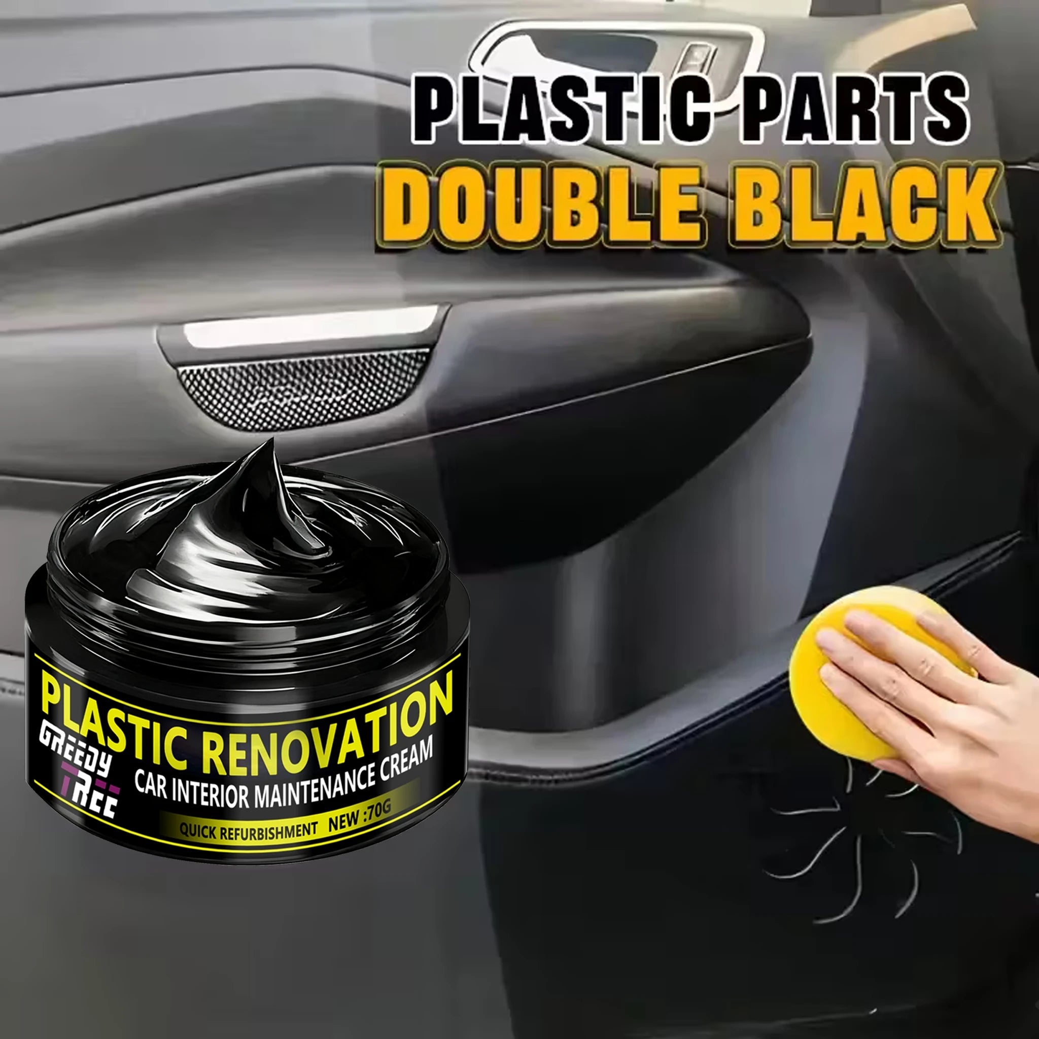 Car Plastic Restorer Polish Paste – Bumper, Tire & Trim Plastic Restorer Paste Oasis Select