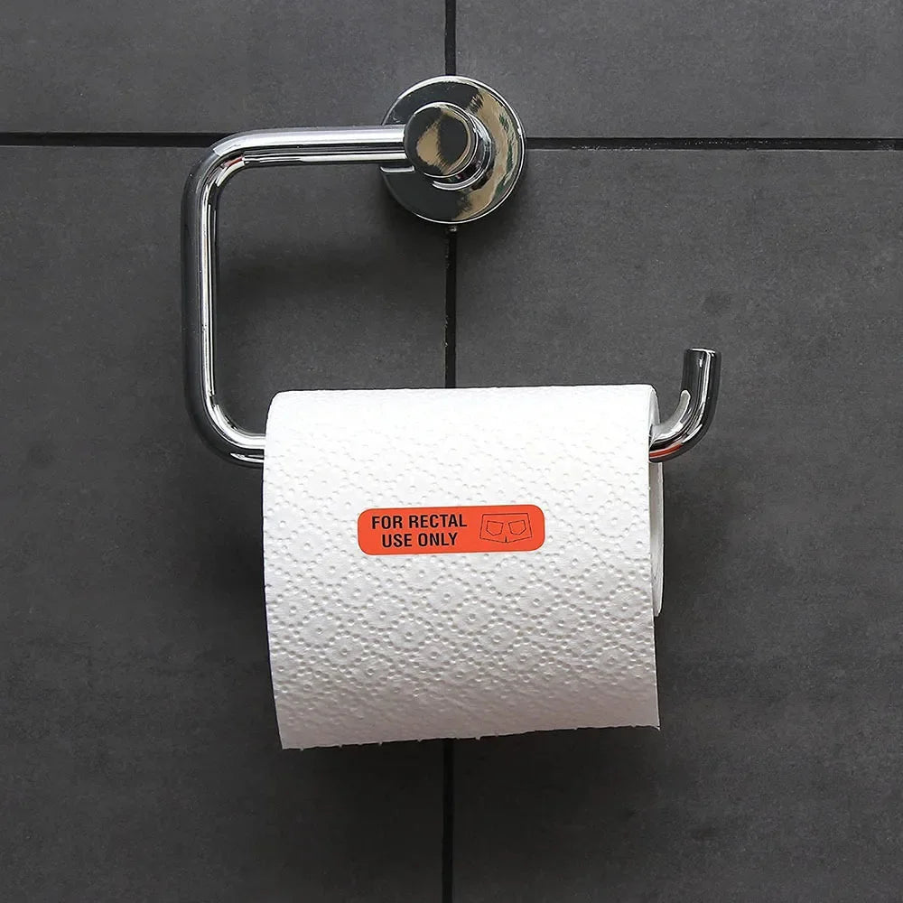 Orange“Only for Direct Intestine Use” 500Pcs 0.39*1.5in Waterproof Prank Mark Decorative Label Sticker Oasis Select