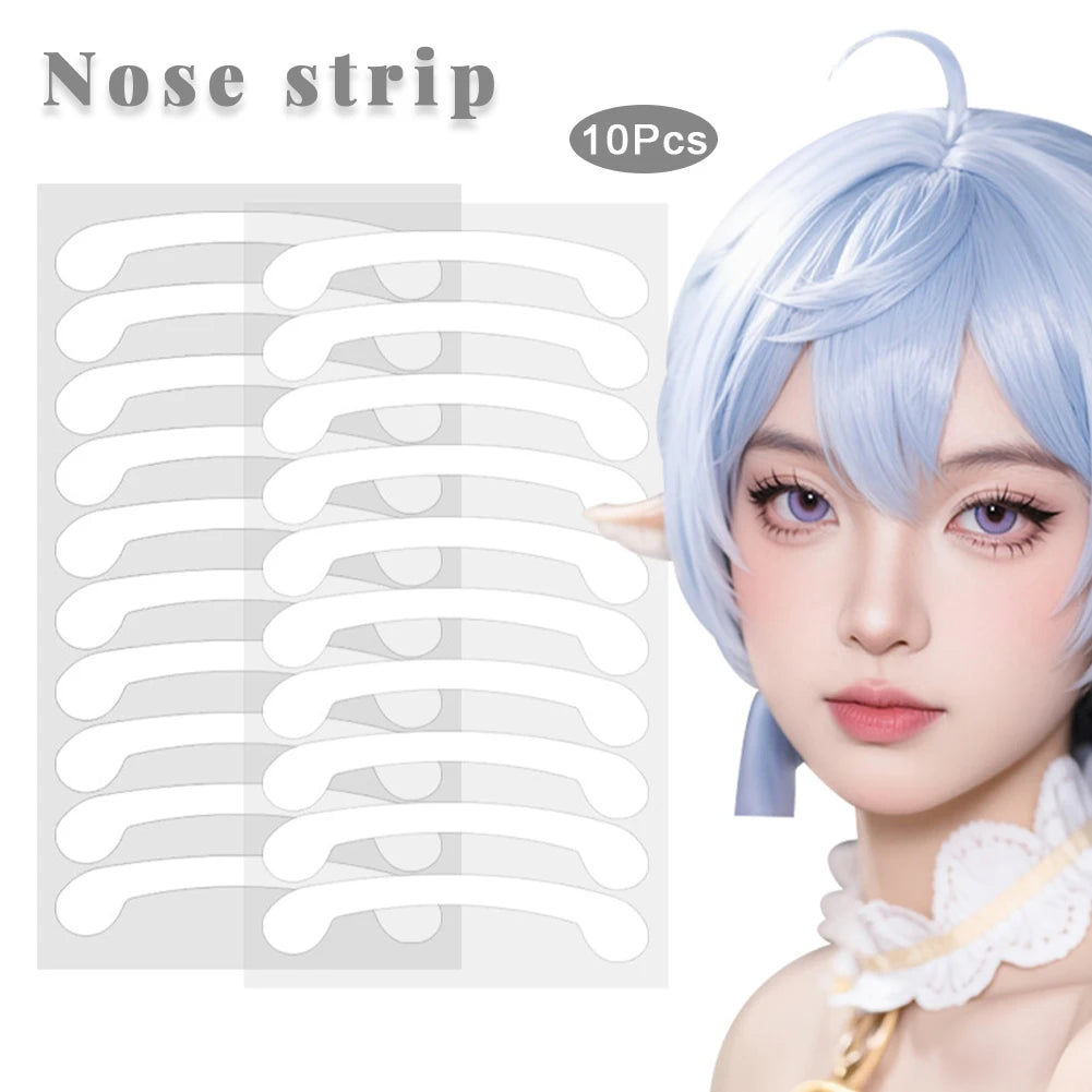 Invisible Transparent PE/PU Breath Nasal Strips Shrinking Nose Wing Patch For Cosplay Special Nose Shrink Oasis Select