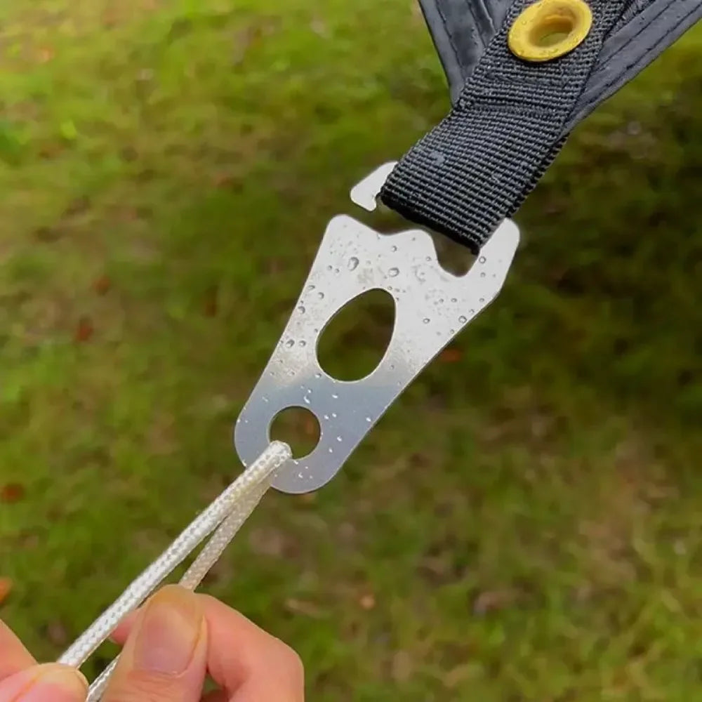 Cord Tightener Tent Wind Rope Buckle Tie Down Rope Carabiner Clip Fastener CampTent Guyline Rope Buckle Fastener Rope Tensioner Oasis Select