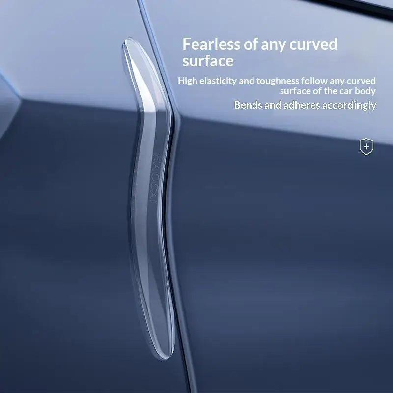 2/4Pcs Car Door Anti-collision Strip Mirror Door Border Collision Scraping Corner Guard Silicone Protective Anti-Sticker Oasis Select