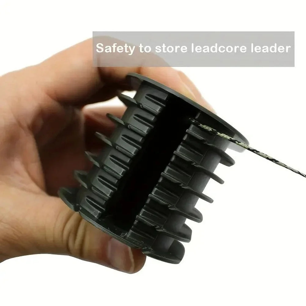 Black 6 Leader Fishing Rig Storage Box Line Organizer With Clips For Carp Fishing Tackle Gear Portable Plastic Container Oasis Select
