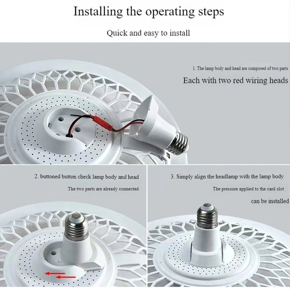 2-in-1 LED Ceiling Fan Light E26/E27 | 3-Speed Remote Control LED Ceiling Fan Light Oasis Select