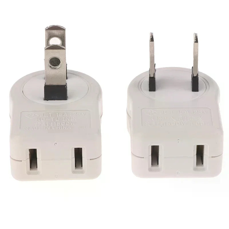 US 2PIN 360 Angle Rotatable Power Socket Plug Adapter Foldable Travel Aadapters Power Converter Plug Electrical Socket Oasis Select