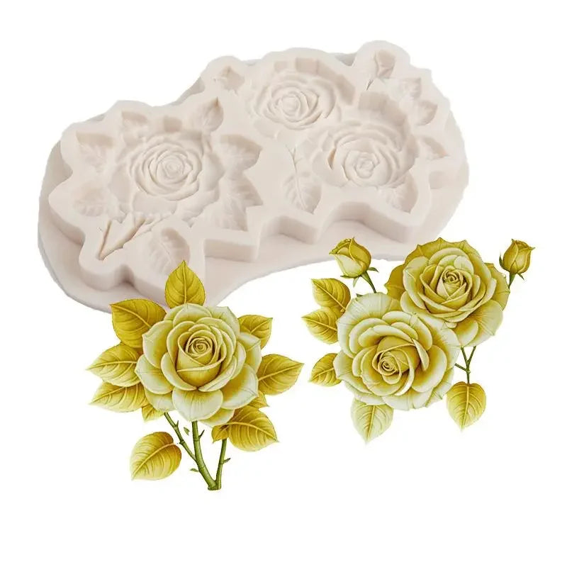 Flowers Leaves Silicone Sugarcraft Mold Chocolate Cupcake Baking Mould Fondant Cake Decorating Tools Oasis Select