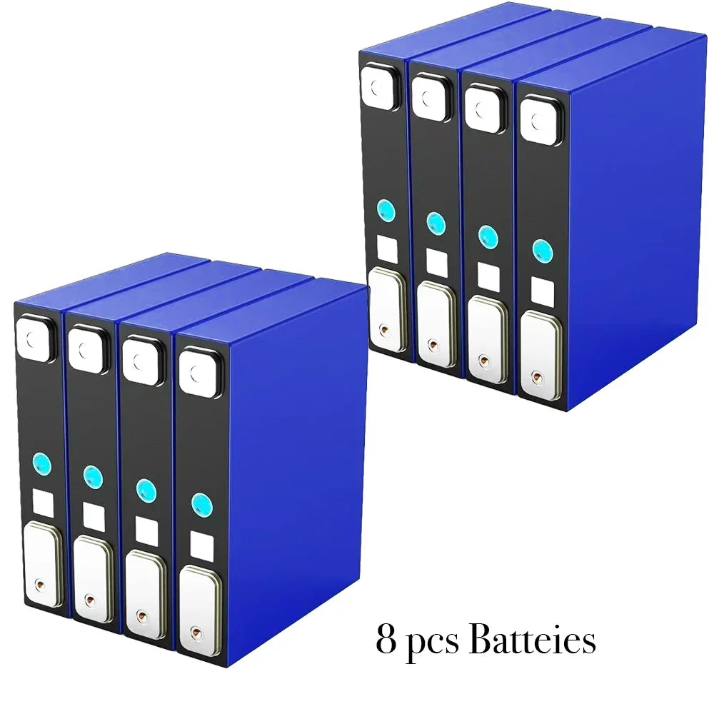 Grade A 3.2V 30Ah LiFePO4 Battery - 8000 Cycles, Suitable for 12V/24V/48V/60V Solar, Campers, Golf Cart, Yacht Oasis Select 8 pcs batteies