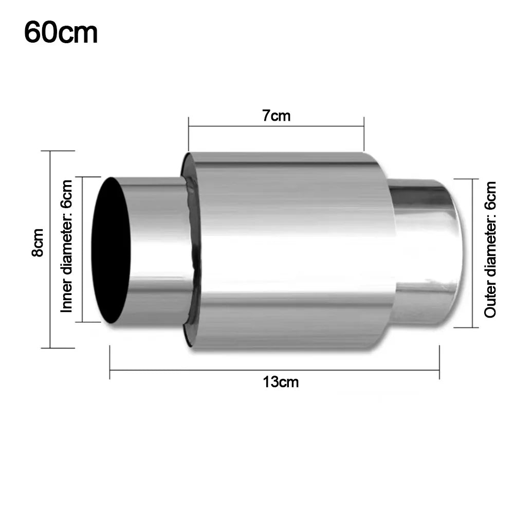 Stainless Steel Flue Extension Pipe 6cm | Camping Chimney Tube