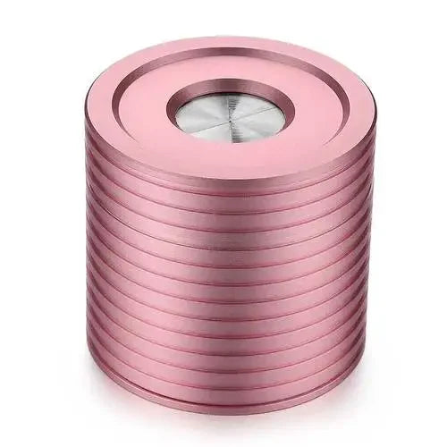 Aluminum Ashtray with Cover Household Living Room Office Creative Personality Fly Ash Rotary Seal Ashtray Oasis Select Rose Gold