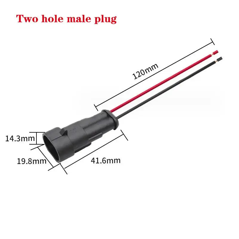 1-6 Pin Male/Female Electrical Connector Kit, 18AWG, Quick Disconnect Socket for Truck, Car Rapid Wiring Solutions Oasis Select A3
