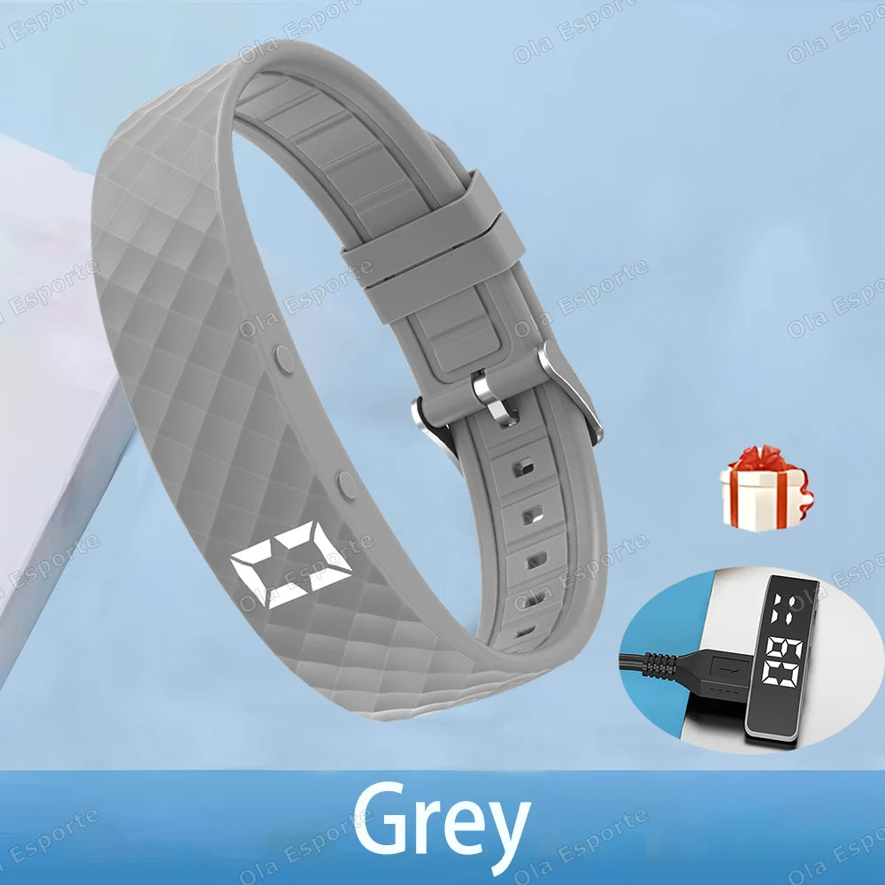 Smart Fitness Wristband LED Pedometer Sleep Tracker IP65