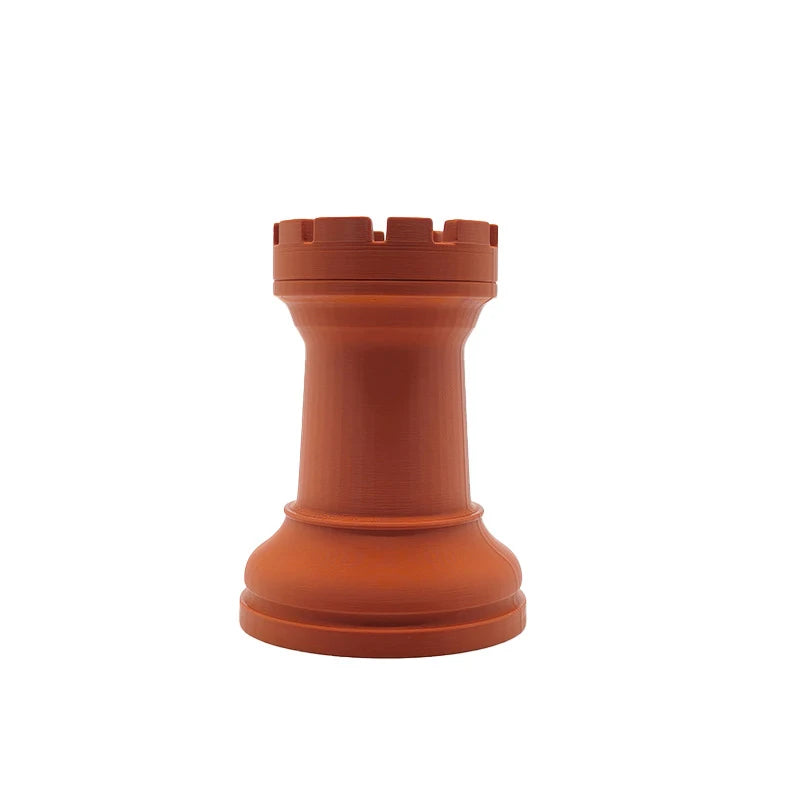 1pc Chess-Themed Pen Holder & Cosmetic Organizer - Portable Capacity Desk Storage Suitable for Home Office School,Back-to-School Oasis Select Orange