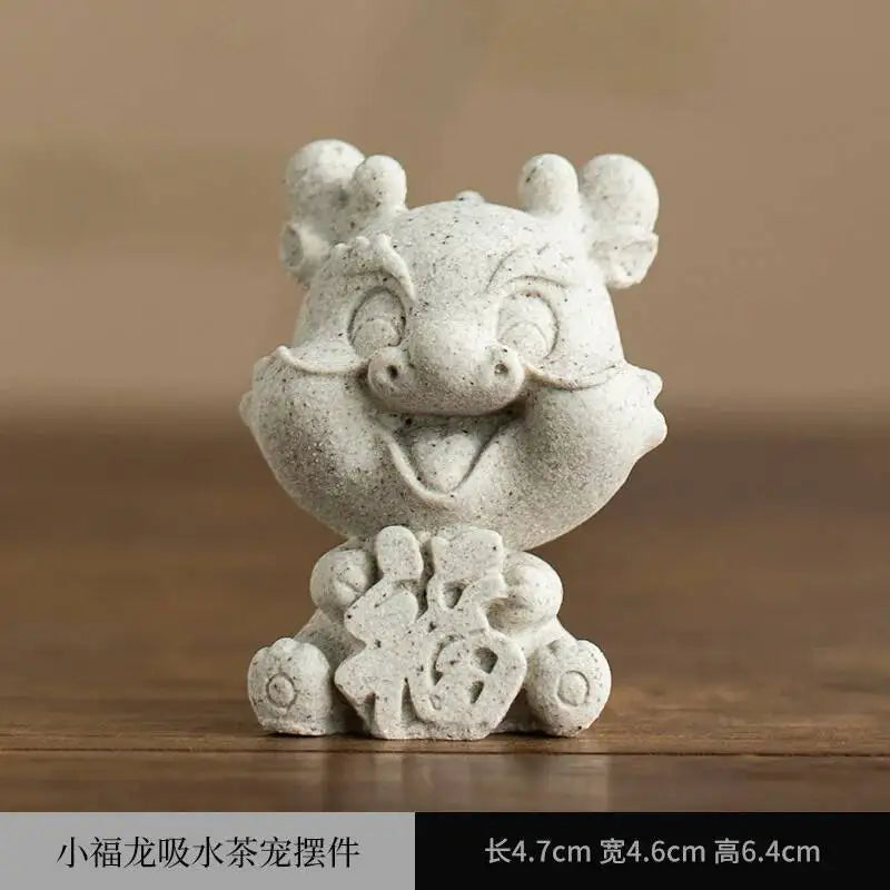 Water-Absorbing Tea Pet Quick-Drying Dragon Year Ornament Lion Dance Tea Table Tea Play Чаепитие Oasis Select 8
