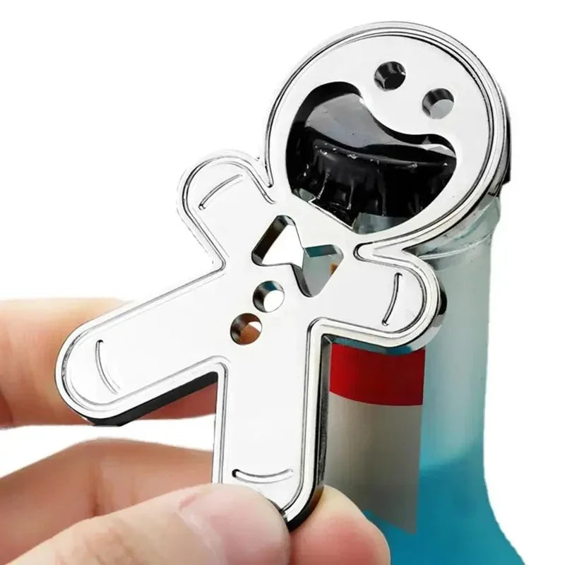 Stainless Steel Magnetic Bottle Opener Fridge Soda Glass Cap Remover Kitchen Metal Beer Bar Tool Oasis Select