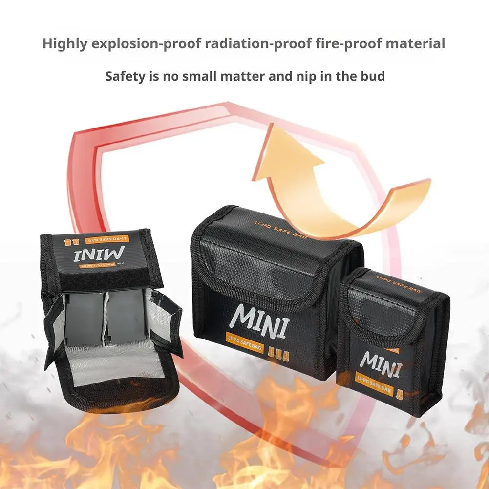 Flight Battery Safe Bag For DJI Mini 5/Mini 4 Pro/Mini 3 Pro/Mini 3 Protective Case Lithium Battery Safe Explosion-proof Bag Oasis Select