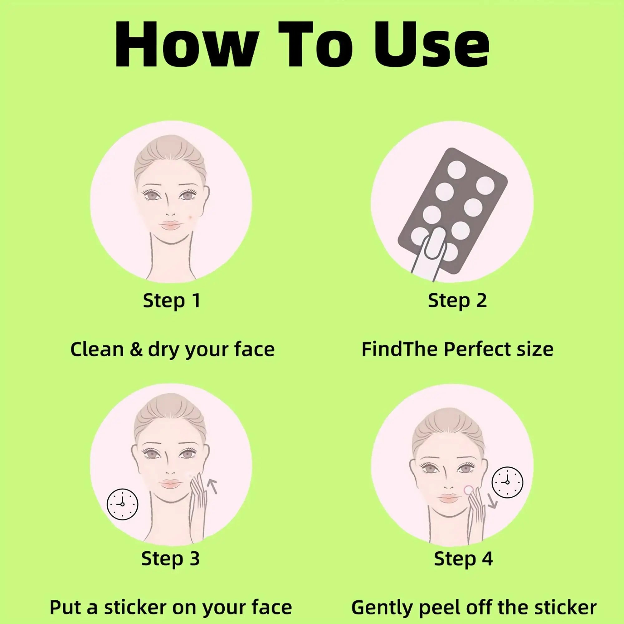 360/720/1080pcs hydrogel acne transparent patch, waterproof, alcohol free, non irritating essential for effective acne removal Oasis Select