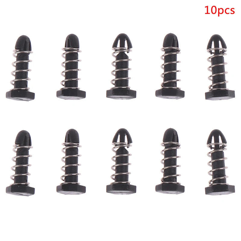 10pcs 14mm Plastic Nail Cooling Fan Spring Nails Heat Sink Clips Oasis Select Black