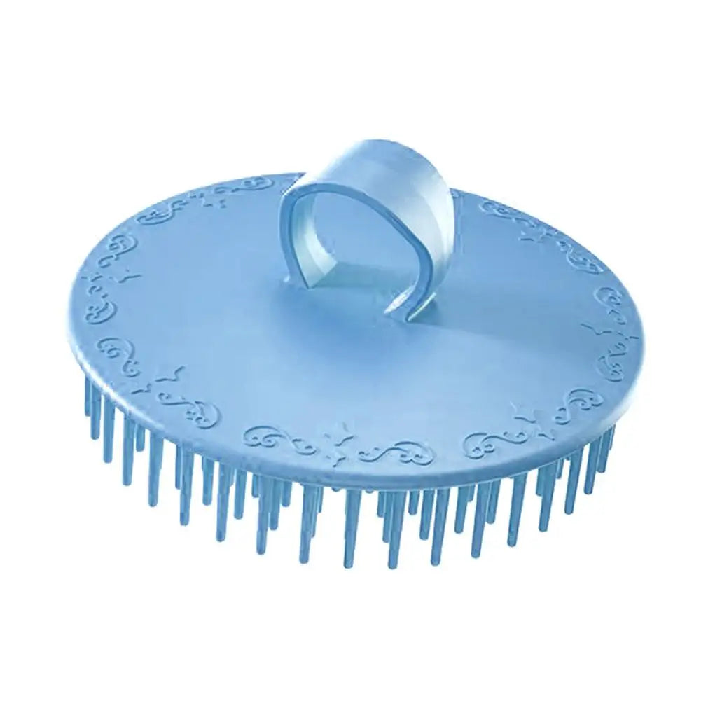Hair Scalp Exfoliator Brush Dandruff Cleaning Brush Flexible Scalp Massager, Shower Shampoo Brush For Home Office, Travel & Pets Oasis Select blue