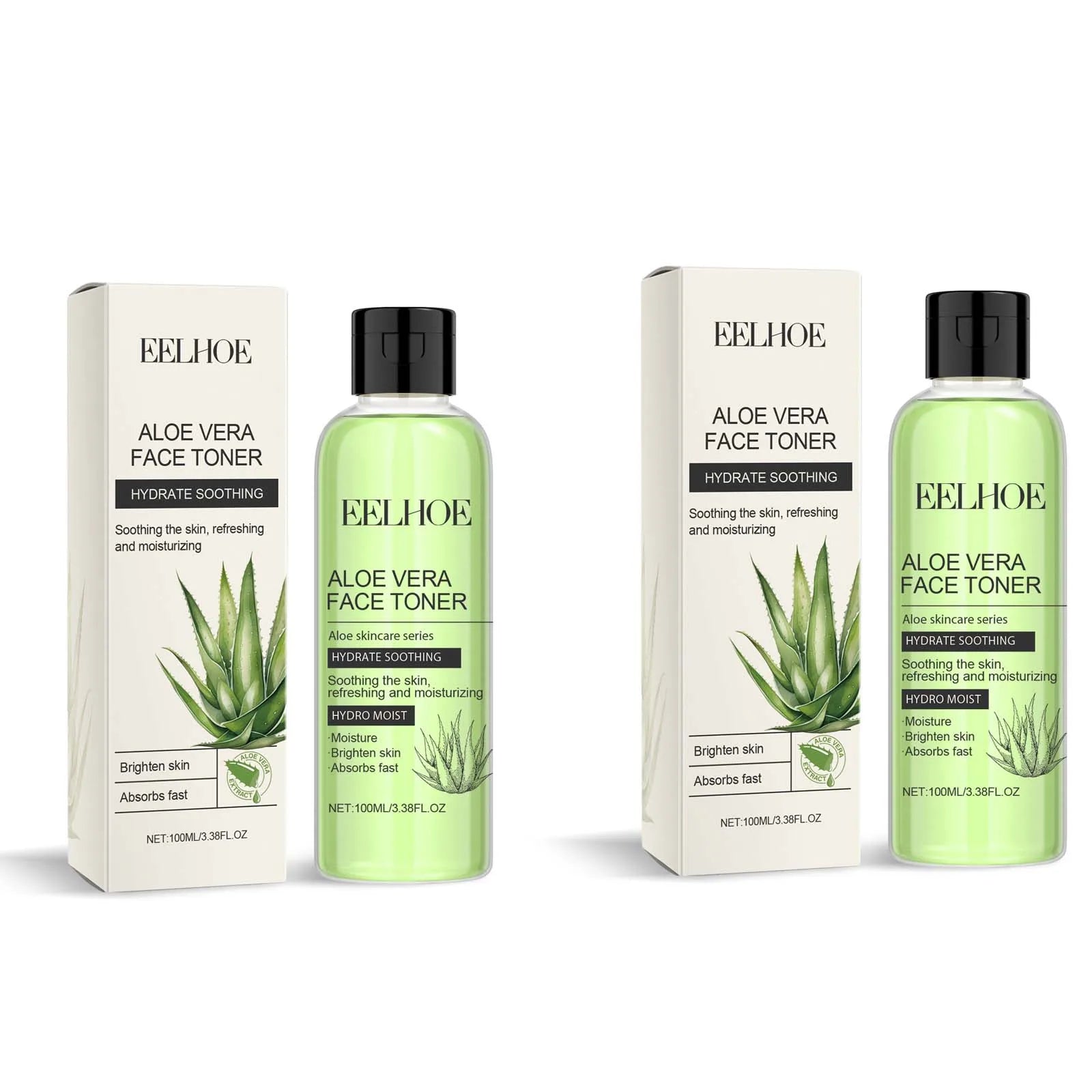 100ml Aloe Vera Toner Tonic Hydration Oil Control Refreshing Rejuvenation Smooth Facial Moisturizing Toner Serum Skin Care New Oasis Select 2 x 100ml Boxed