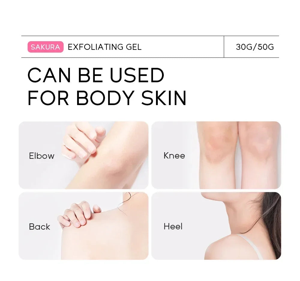 Sakura Exfoliating Peeling Gel Facial Scrub Moisturizing Nourishing Repair Scrubs Face Cream Beauty Skin Care30g/50g Oasis Select