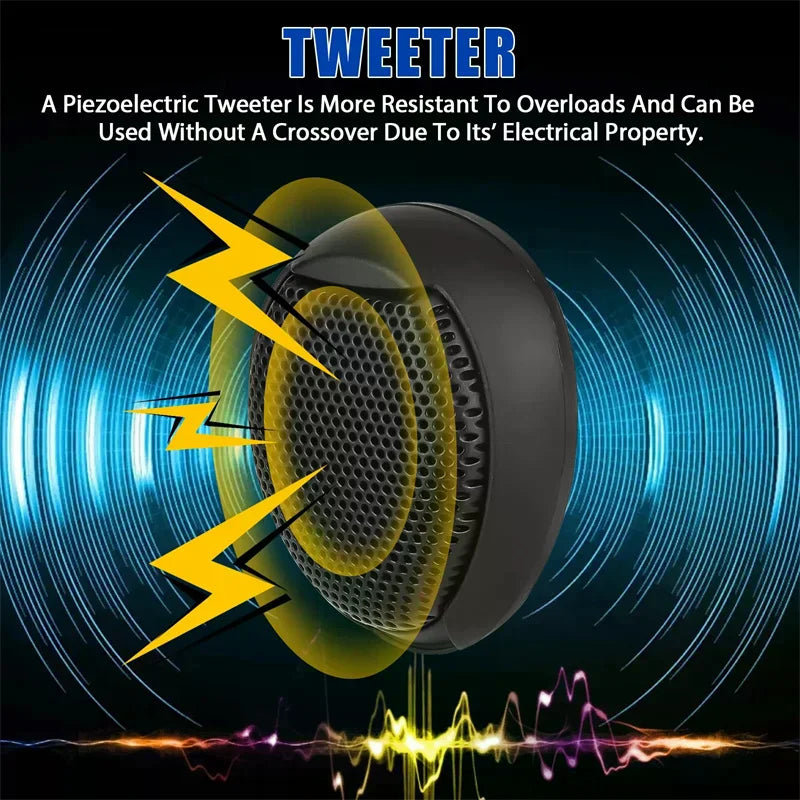 1 Pair Of 1000w Universal Car Dome Tweeter Waterproof Super Power High Noise Reduction Hifi-level Audio High Frequency Speaker Oasis Select