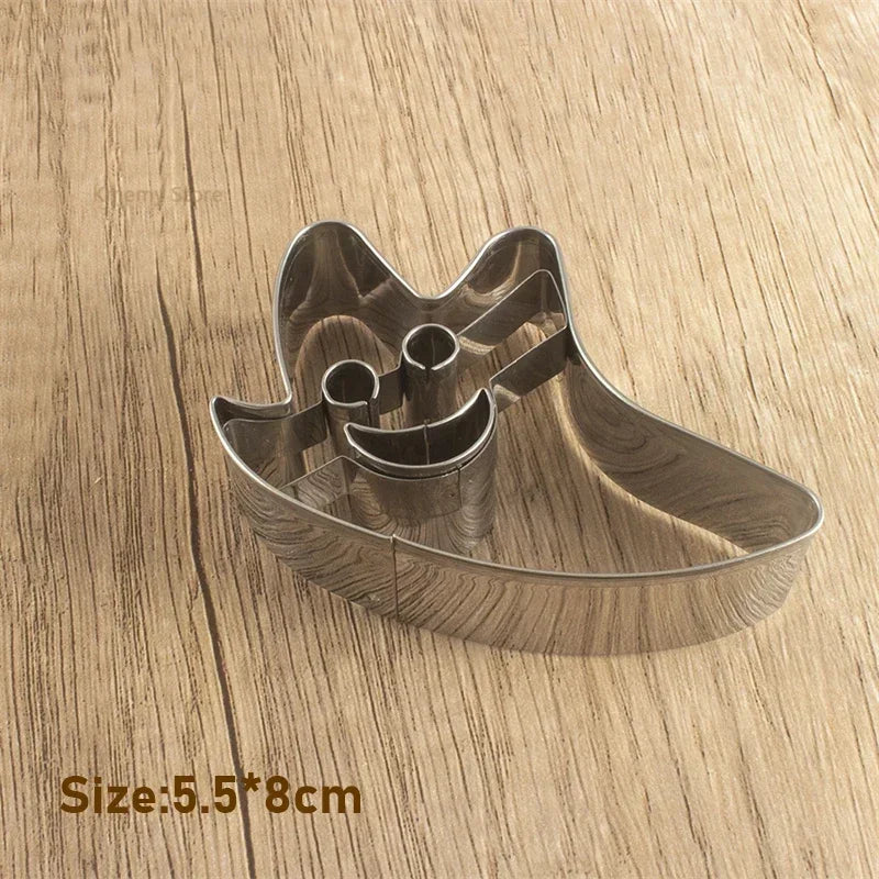 Halloween Sugar Flipping Cookie Mold Stainless Steel Skull Pumpkin Cookie Cutting Cake Mold Baking Utensils Oasis Select Ghost