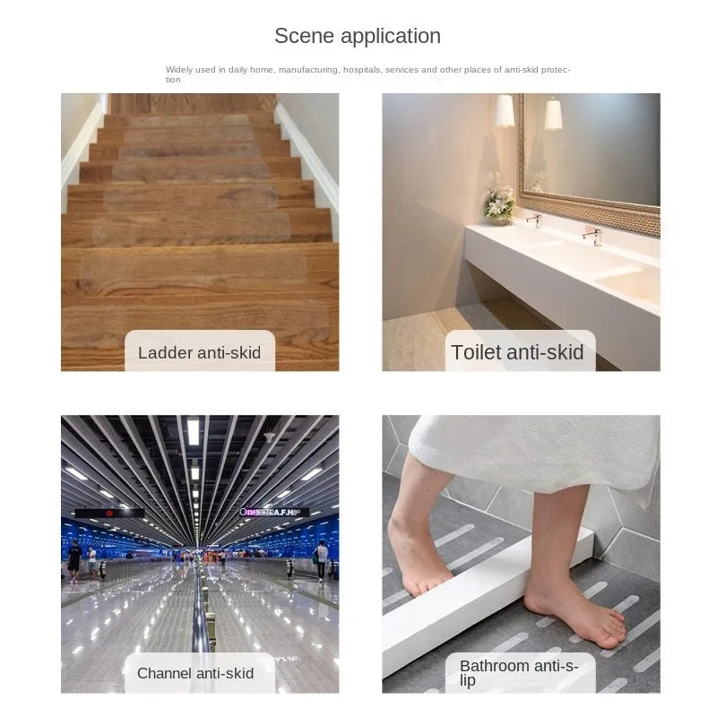24PCS Transparent Anti-Slip Strips Shower Stickers Bathtub Attach Stairs Swimming Pool Antislip Paste Bathroom Accessories Oasis Select
