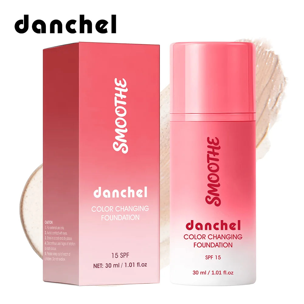 Color Changing Foundation Long-Lasting Full Coverage Liquid Foundation Adapts Skin Tone Sun Protection Natural Finish Face Makeu Oasis Select 1 pc