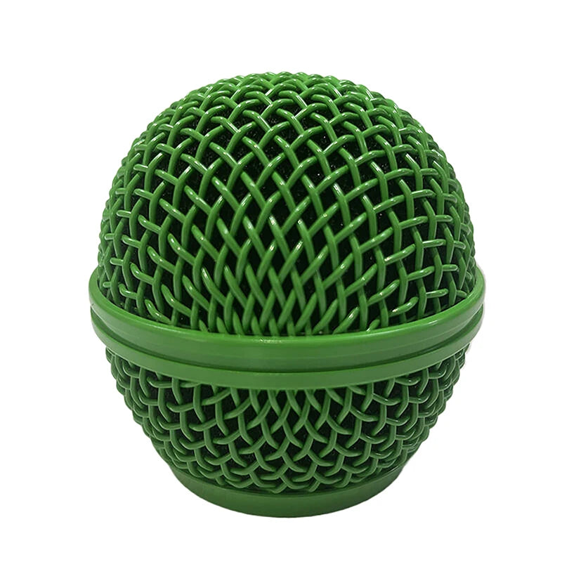 1pc For Shure SM58 Wireless Microphone Replacement Metal Microphone Grille Replacing Professional Party Mic Head Part Oasis Select Green