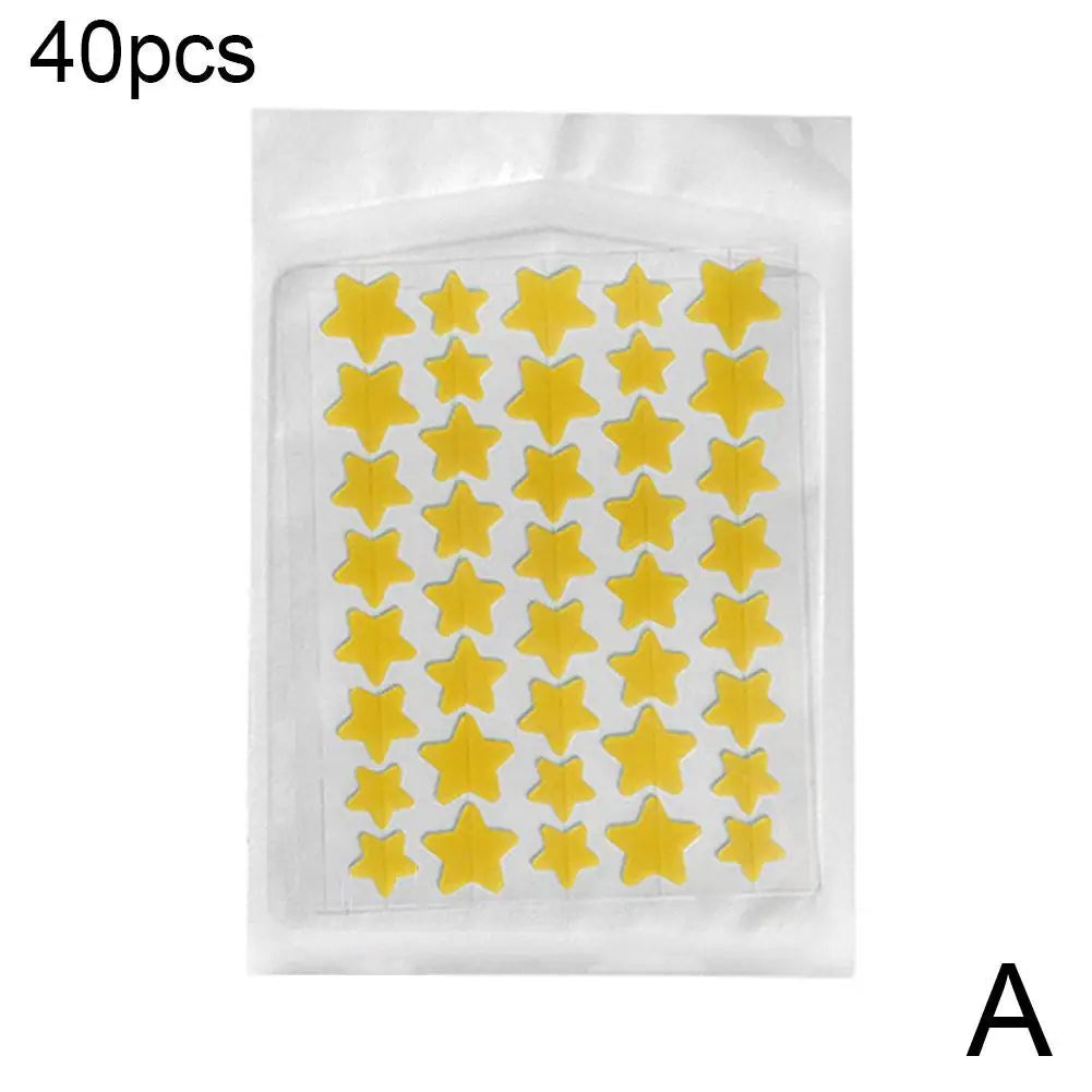 Eelhoe Star & Heart Pimple Patches – 35/40Pcs Acne Cover Acne Pimple Patch Oasis Select yellow 40 counts