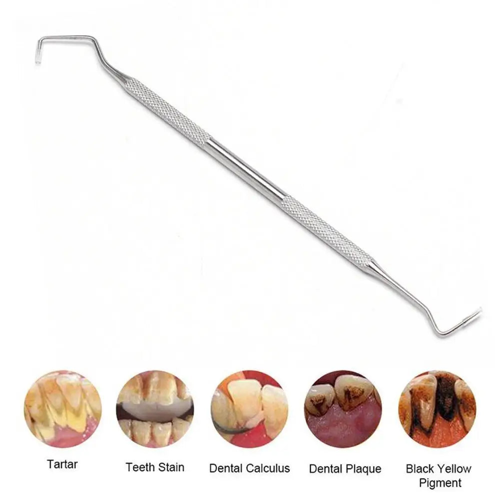 Stainless Steel Double Ended Toothpick Scraper Tools Dental Stain Remover Periodontal Probe Explorer For Teeth Clean Hygiene Oasis Select