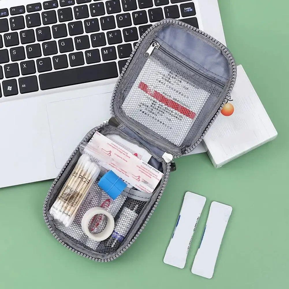 Portable First Aid Kit Bag – Travel Medicine Storage Organizer