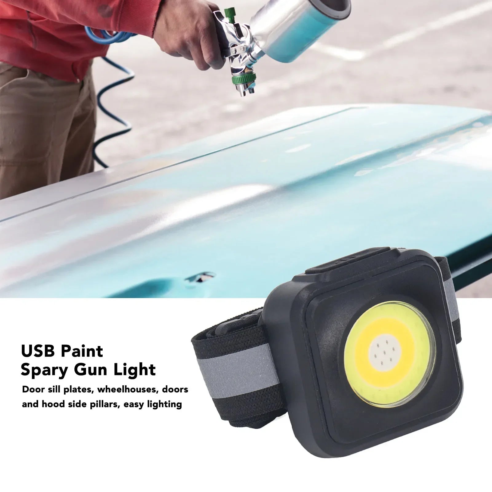 Portable Paint Spary Light Practical USB Car Automotive Spray Paint Light for Garage Oasis Select