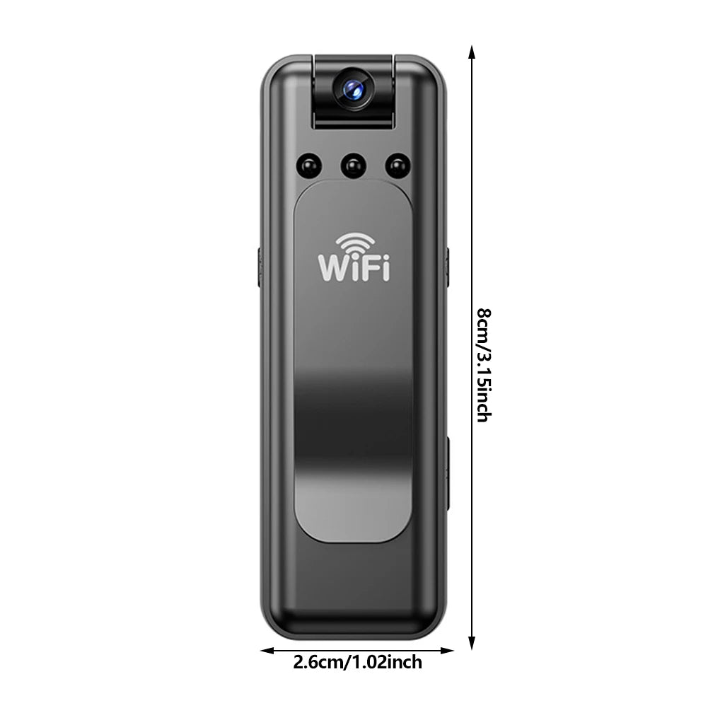 WiFi Wireless Surveillance Mini Camera Universal Video Audio Recording All-in-One Motion Detection Camera for Home Security Oasis Select WHITE