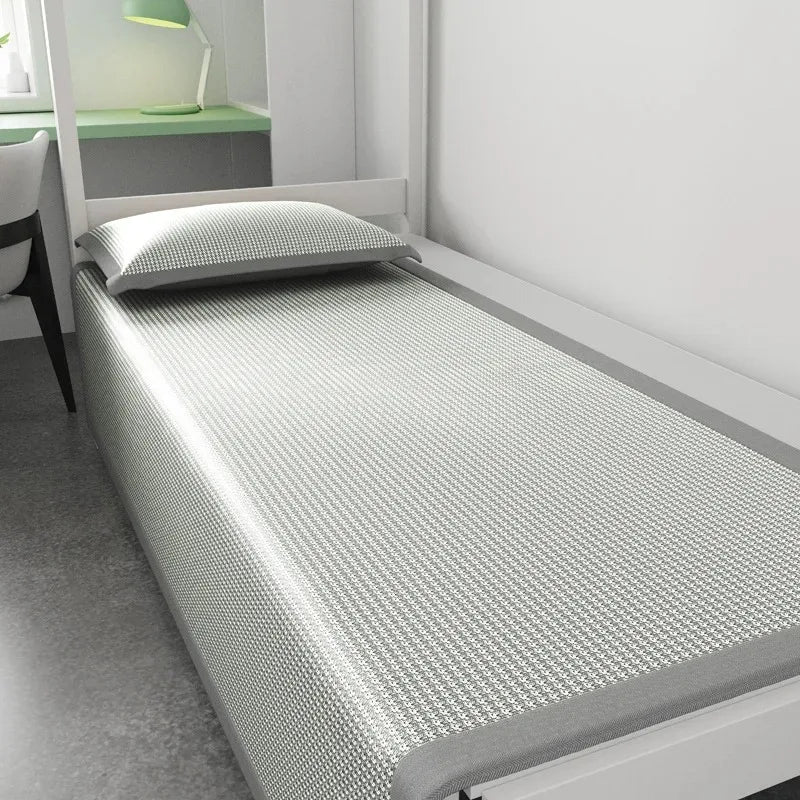 Cooling Bed Sheet Ice Silk Cold Feeling Mattress Cover for Summer Hot Weather Breathable Washable Bedding Use No Pillowcase Oasis Select