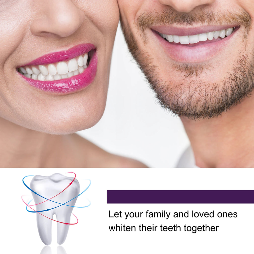 v34 Purple Toothpaste Teeth Whitening & Stain Removal Prevents Yellowing Brightens for Radiant Smiles Breath Oral Oasis Select