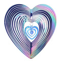 Heart-shaped Elastic Hanging for Birds Pigeons Pest Control Wind Spinner Bird Repeller Garden Supplies Wind Rotation Oasis Select purple