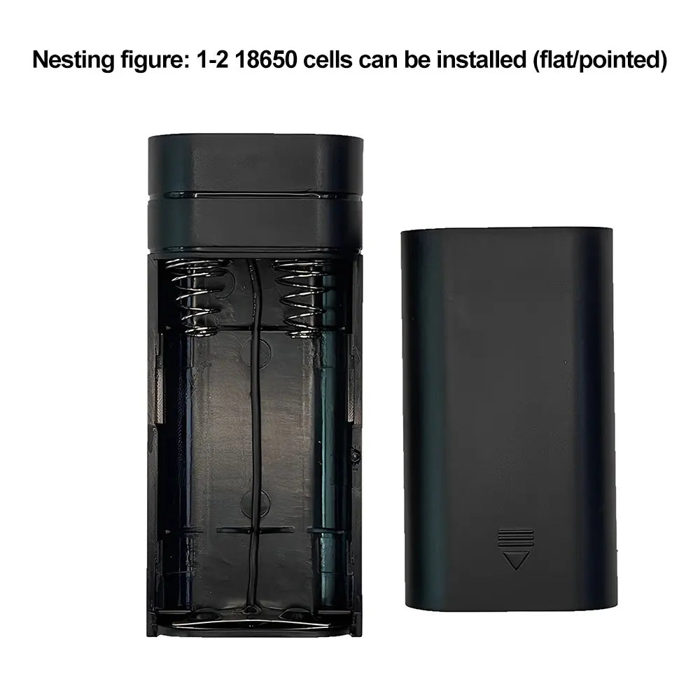 DIY Power Bank Box Flat Head Battery Charger Outer Case USB Output Ports Plastic Shell Box Power Bank Case Oasis Select