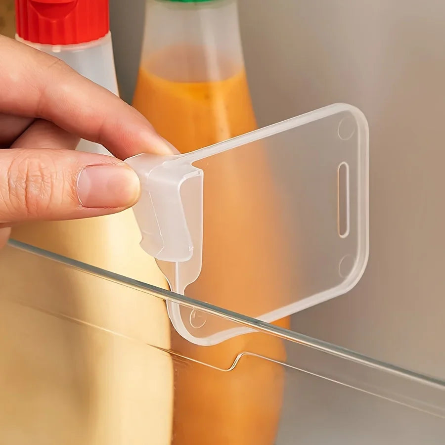 5 10 15 20PCS Sturdy Clear Refrigerator Organizer Dividers Adjustable Fridge Storage Kitchen Cabinets Space Saving Compartments Oasis Select