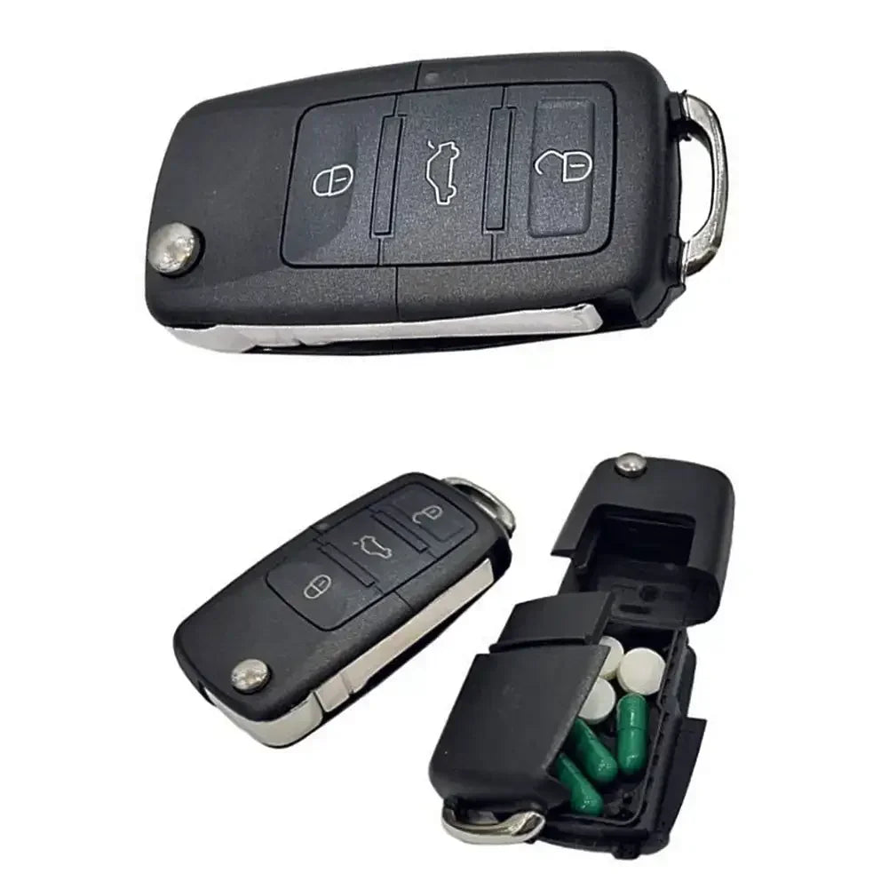 Dummy Car Key Safe Box Creative Mini Hidden Safe Box Secret Compartment Stash Box Empty Car Key Fob Hide Money Pills Coin Oasis Select