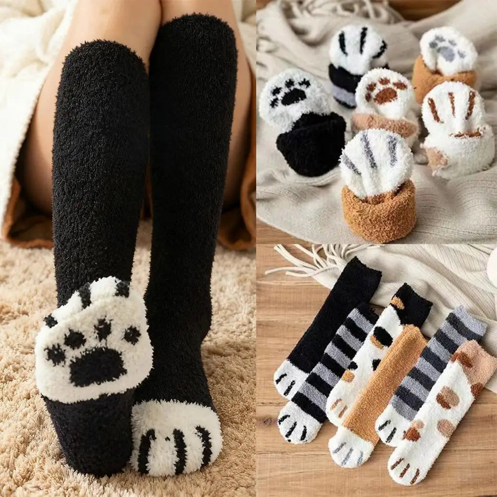 Womens Fuzzy Socks Winter Warm Soft Cozy Fluffy Microfiber House Sleeping Slipper Socks Women's Stockings Oasis Select